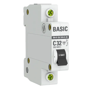 Автоматический выключатель ВА 47-29 1P 40А (C)  EKF Basic